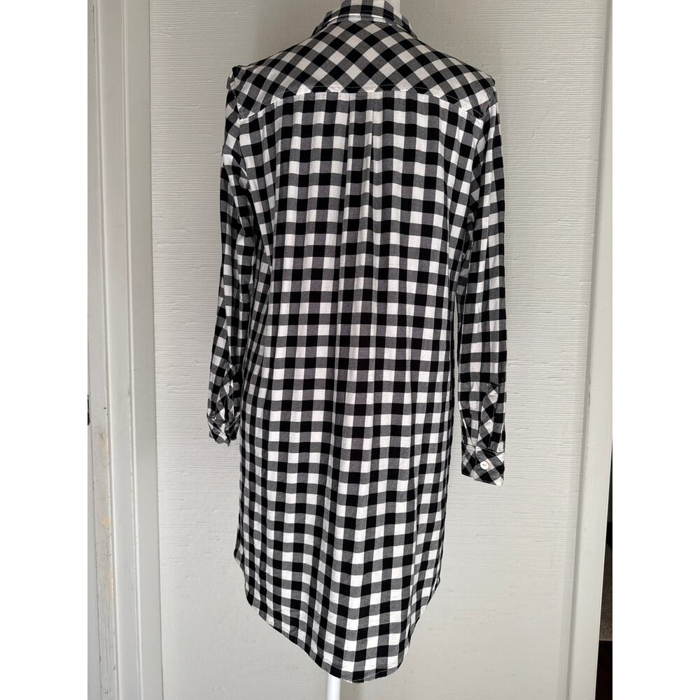 J.Jill Checkered Shirt Dress - Picture 3 of 12